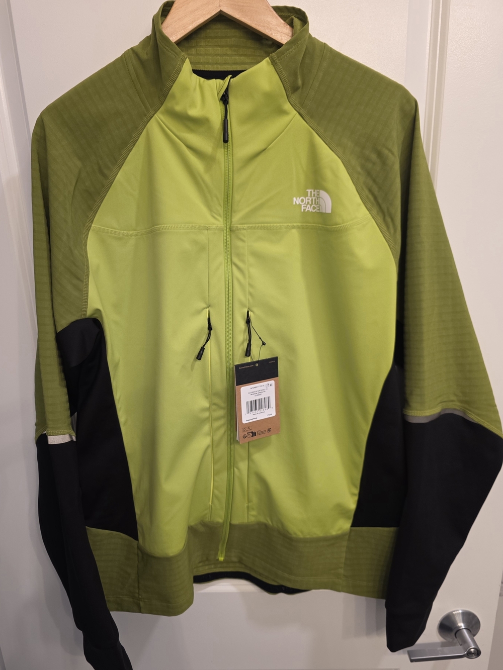 NWT The North Face Cordata Softshell FZ Jacket Meadow Grass/OA Size XL